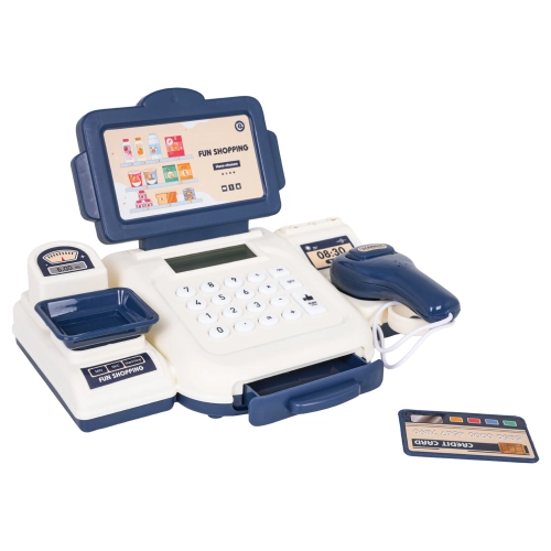 Kasa Fiskalna Niebieska + Akcesoria