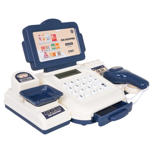 Kasa Fiskalna Niebieska + Akcesoria