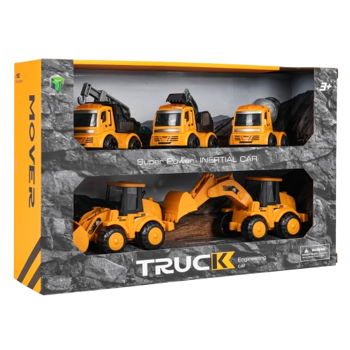 Zestaw Pięciu Pojazdów Budowlanych