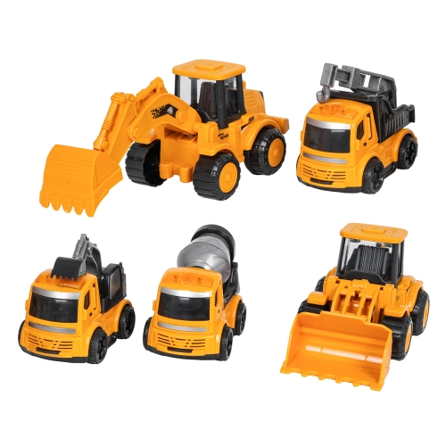 Zestaw Pięciu Pojazdów Budowlanych