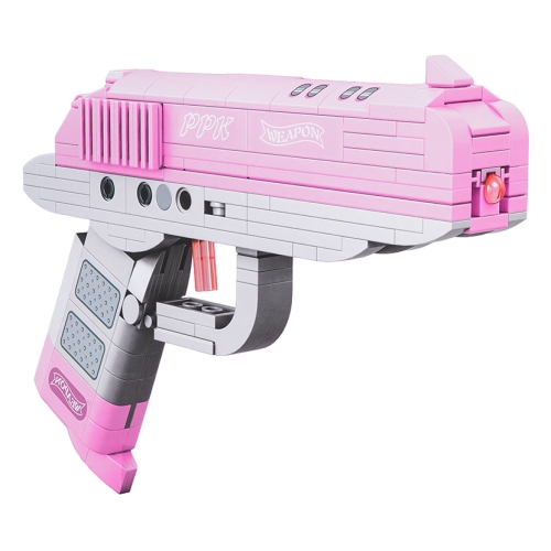 Zestaw Klocków Pistolet Różowy 237el.