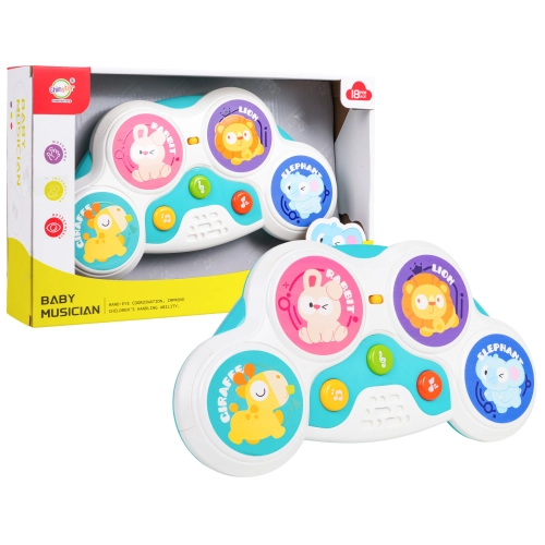 Dotykowa perkusja dla dzieci z efektami świetlnymi