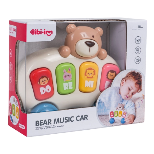 Pianinko Misiu dla Dzieci 18m+ z Melodiami i Dźwiękami