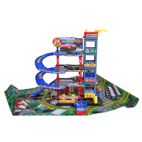 MEGA Wielopoziomowy Parking z Matą + Akcesoria