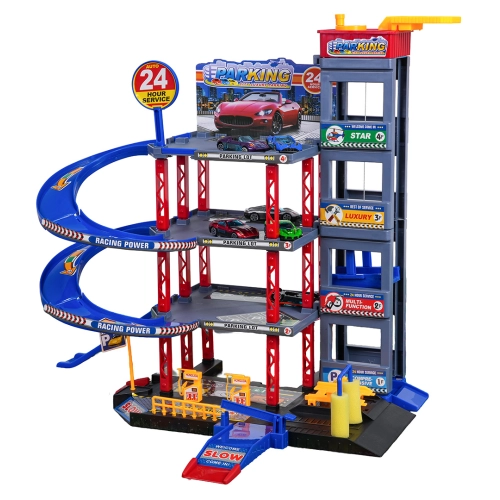 MEGA Wielopoziomowy Parking z Matą + Akcesoria