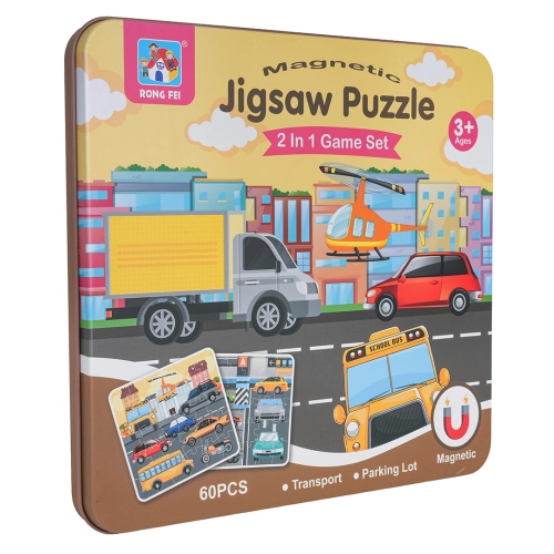 Magnetyczny Zestaw Puzzle Miasto