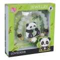 Zestaw Biżuterii Panda Biała Bransoletka
