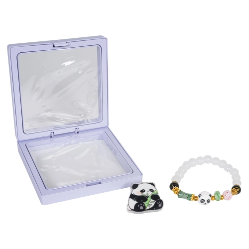 Zestaw Biżuterii Panda Biała Bransoletka