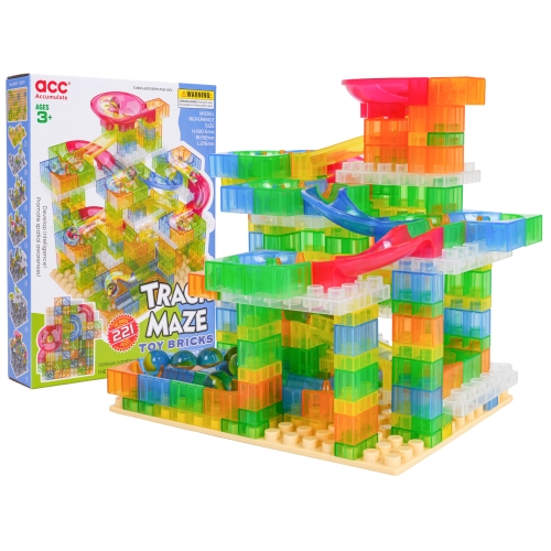 or kulkowy 221 elementów dla dzieci 3+ – kolorowy labirynt z kulkami