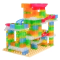 Duży Zestaw Tor Kulka Klocki Labirynt dla Kulek 221el.