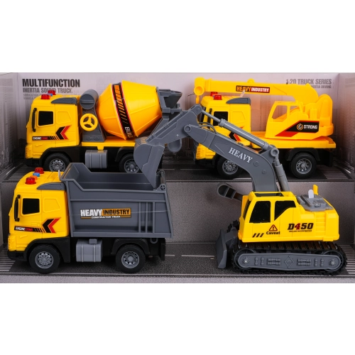 Zestaw Pojazdów Budowlanych 1:20