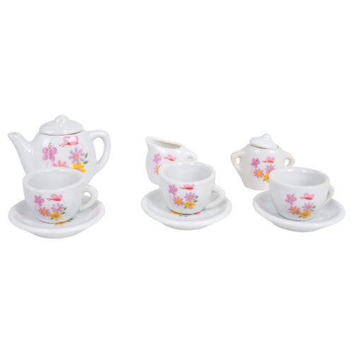 Ceramiczny Zestaw do Herbaty Kwiatki