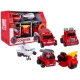 Zestaw Pojazdów Straż Pożarna 1:36
