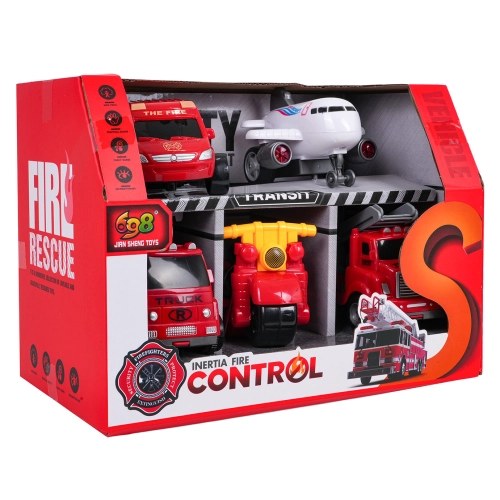 Zestaw Pojazdów Straż Pożarna 1:36