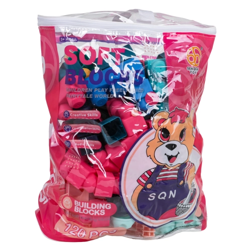 Zestaw Miękkich Klocków 120el.