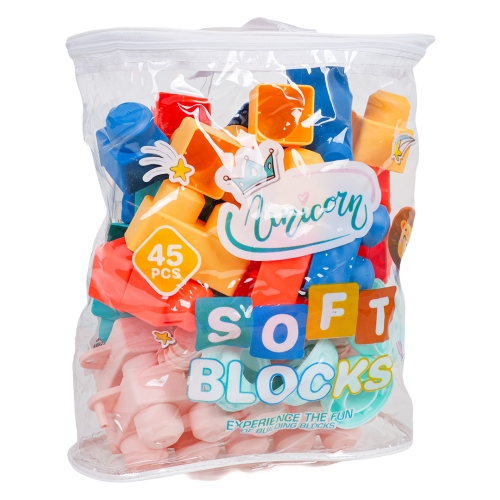 Zestaw Miękkich Klocków 45el.