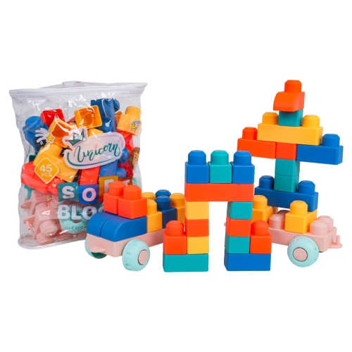 Zestaw Miękkich Klocków 45el.