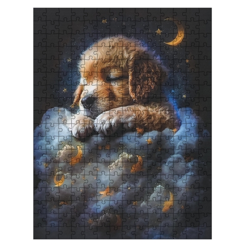 Zestaw Puzzli 300el. Piesek w Chmurach