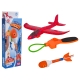 Zestaw Samolot Czerwony 2w1 z Wyrzutnią