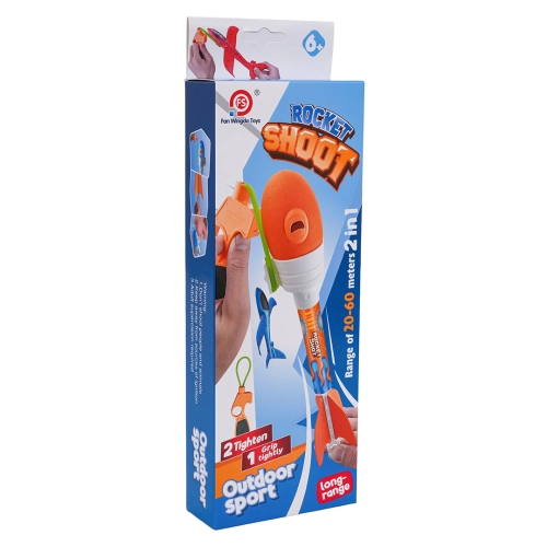 Zestaw Samolot Niebieski 2w1 z Wyrzutnią