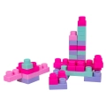 Zestaw Miękkich Klocków 32el. Różowe + Walizka