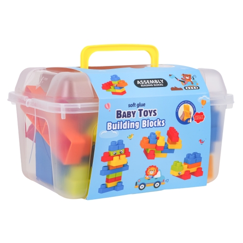 Zestaw Miękkich Klocków 32el. + Walizka