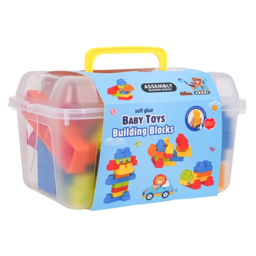 Zestaw Miękkich Klocków 32el. + Walizka