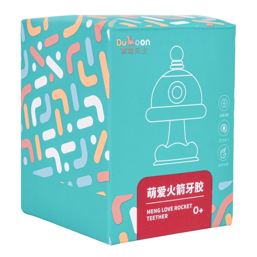 Różowy gryzak kwiatek dla niemowląt z opakowaniem