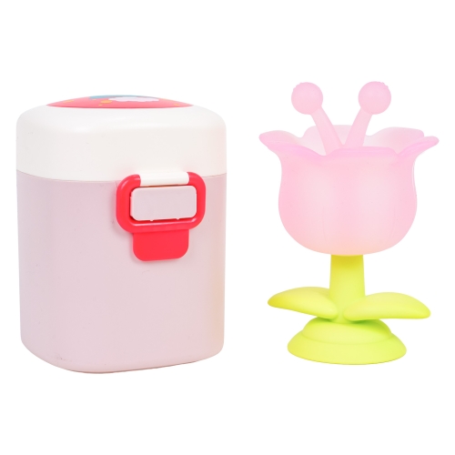 Różowy gryzak kwiatek dla niemowląt z opakowaniem