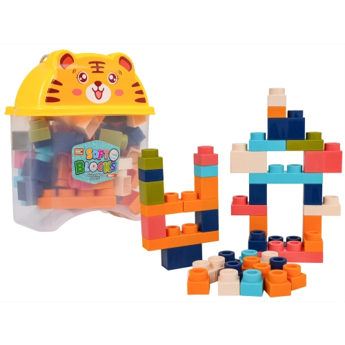 Zestaw Miękkich Klocków 44el. + Opakowanie Tygrysek