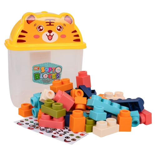 Zestaw Miękkich Klocków 44el. + Opakowanie Tygrysek