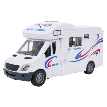 Biały Kamper Funkcją Świateł i Dźwięku