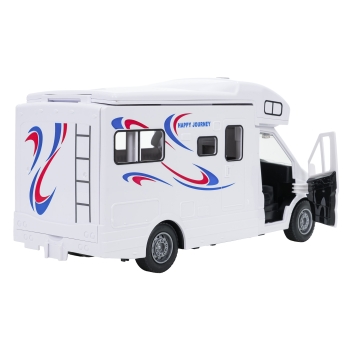 Biały Kamper Funkcją Świateł i Dźwięku