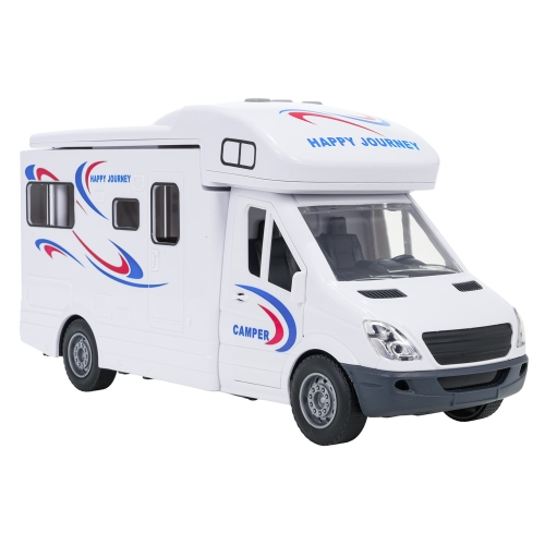 Biały Kamper Funkcją Świateł i Dźwięku