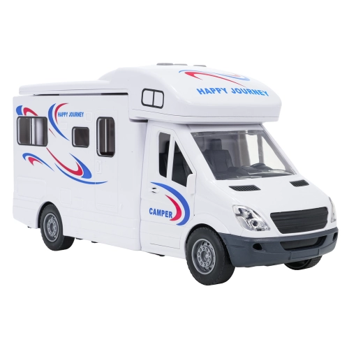 Biały Kamper Funkcją Świateł i Dźwięku