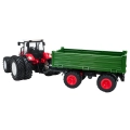 Traktor Czerwony R/C Z Zieloną Naczepą