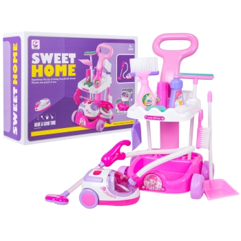 Zestaw Sprzątający Różowy + Akcesoria