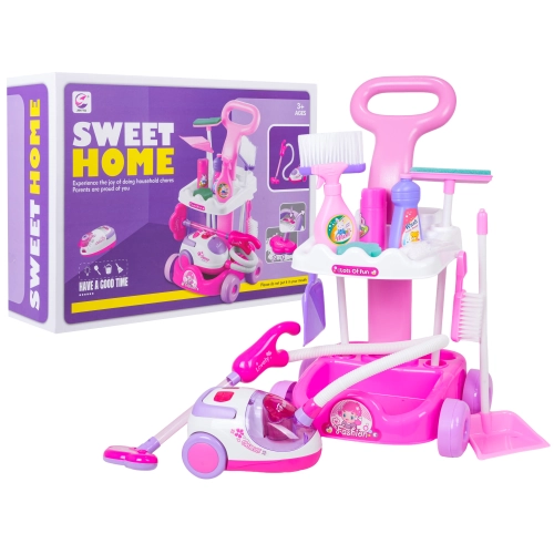 Zestaw Sprzątający Różowy + Akcesoria