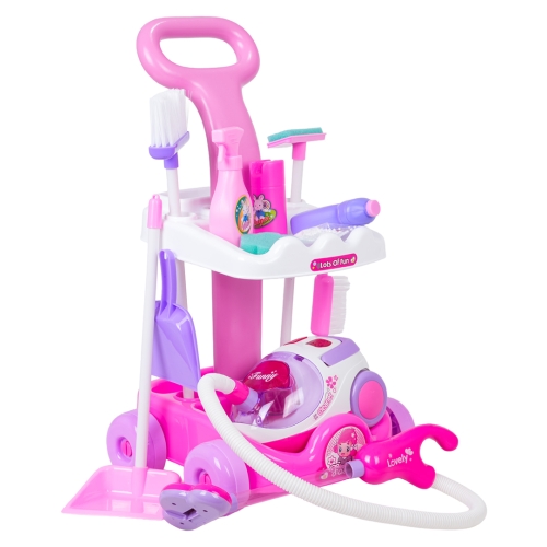 Zestaw Sprzątający Różowy + Akcesoria