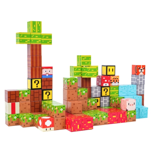 Przykładowa konstrukcja z klocków magnetycznych 102 elementy