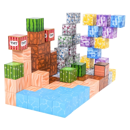 Klocki Magnetyczne 88 el. – Kostki 3D dla Dzieci 3+ Zestaw