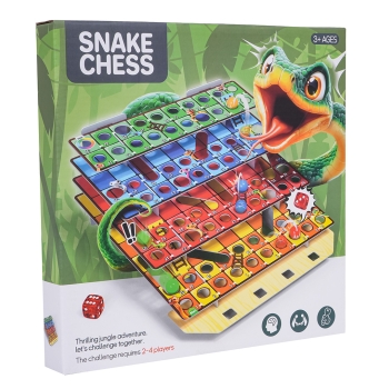 Gra Planszowa 3D Wąż Drabiny