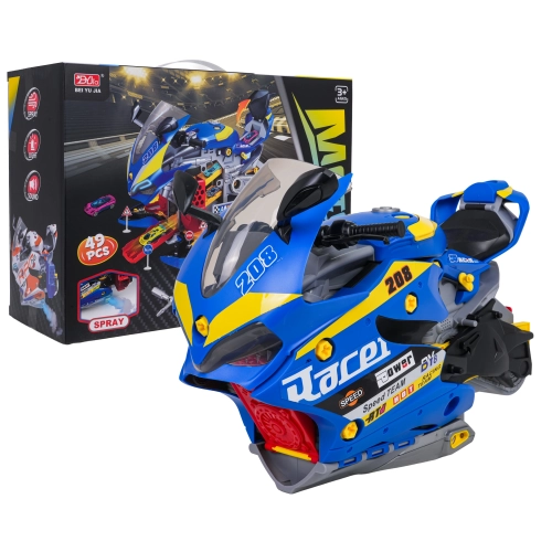 MEGA Parking z Funkcją Dymu Motocykl