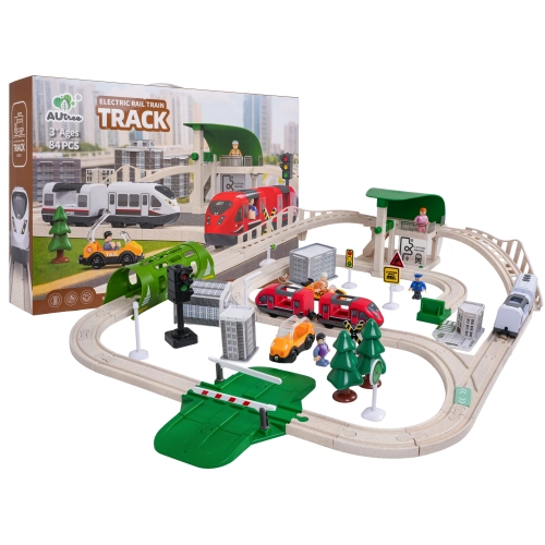 Kolejka Miasto z Funkcją Świateł i Dźwięku 80el.