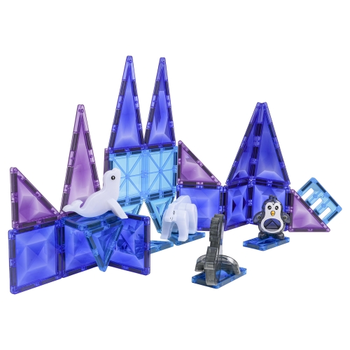 Zestaw Klocków Magnetycznych ICE SNOW 30el.