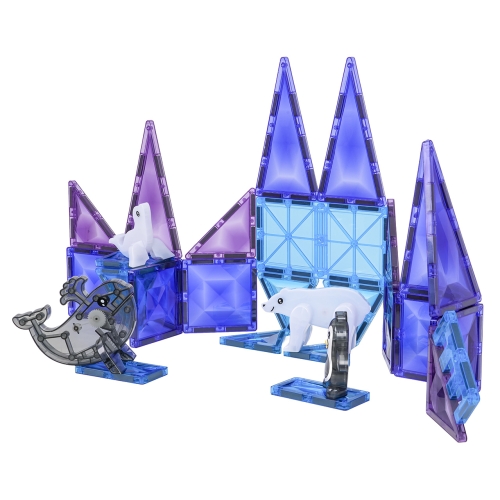 Zestaw Klocków Magnetycznych ICE SNOW 30el.