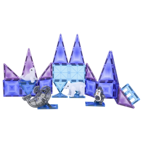 Zestaw Klocków Magnetycznych ICE SNOW 30el.