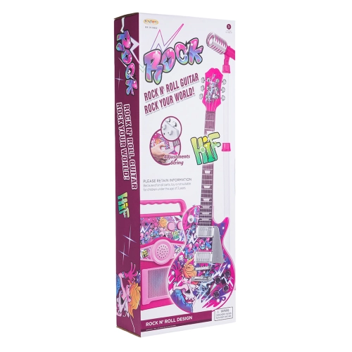 Zestaw Gitara + Wzmacniacz Różowy