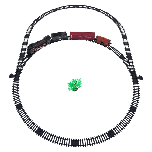 Kolejka Retro z Funkcją Świateł, Dźwięku i Dymu 138cm