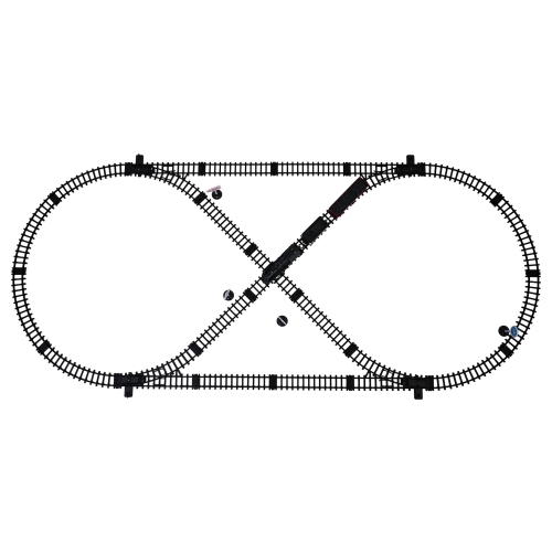 Kolejka Retro z Funkcją Dymu, Świateł i Dźwięku